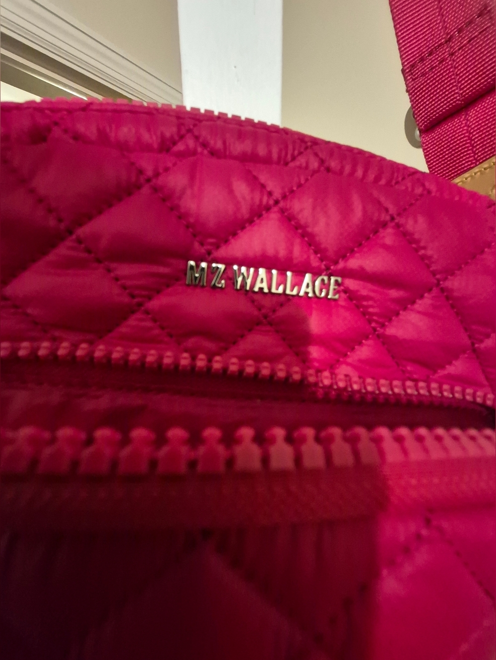 Like New MZ Wallace Quilted Crossbody Bag - Hot Pink - Picture 2 of 10